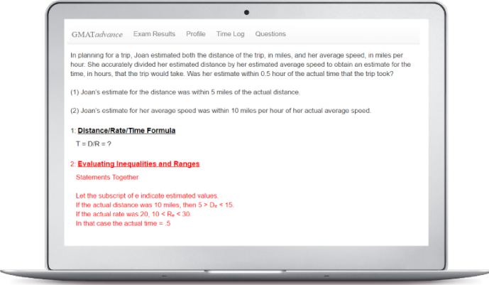 GMATstrategies.ai explanation interface